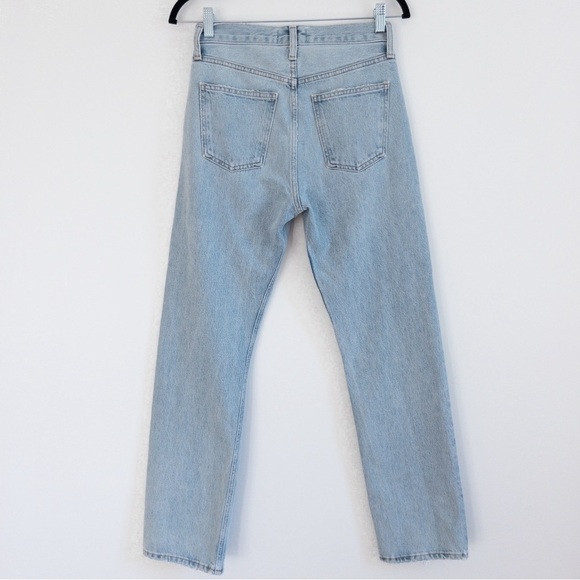 Agolde Mia Straight Leg Light Wash Jeans - Picture 7 of 12